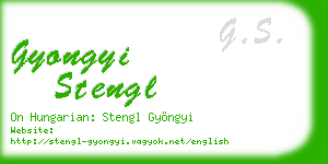 gyongyi stengl business card